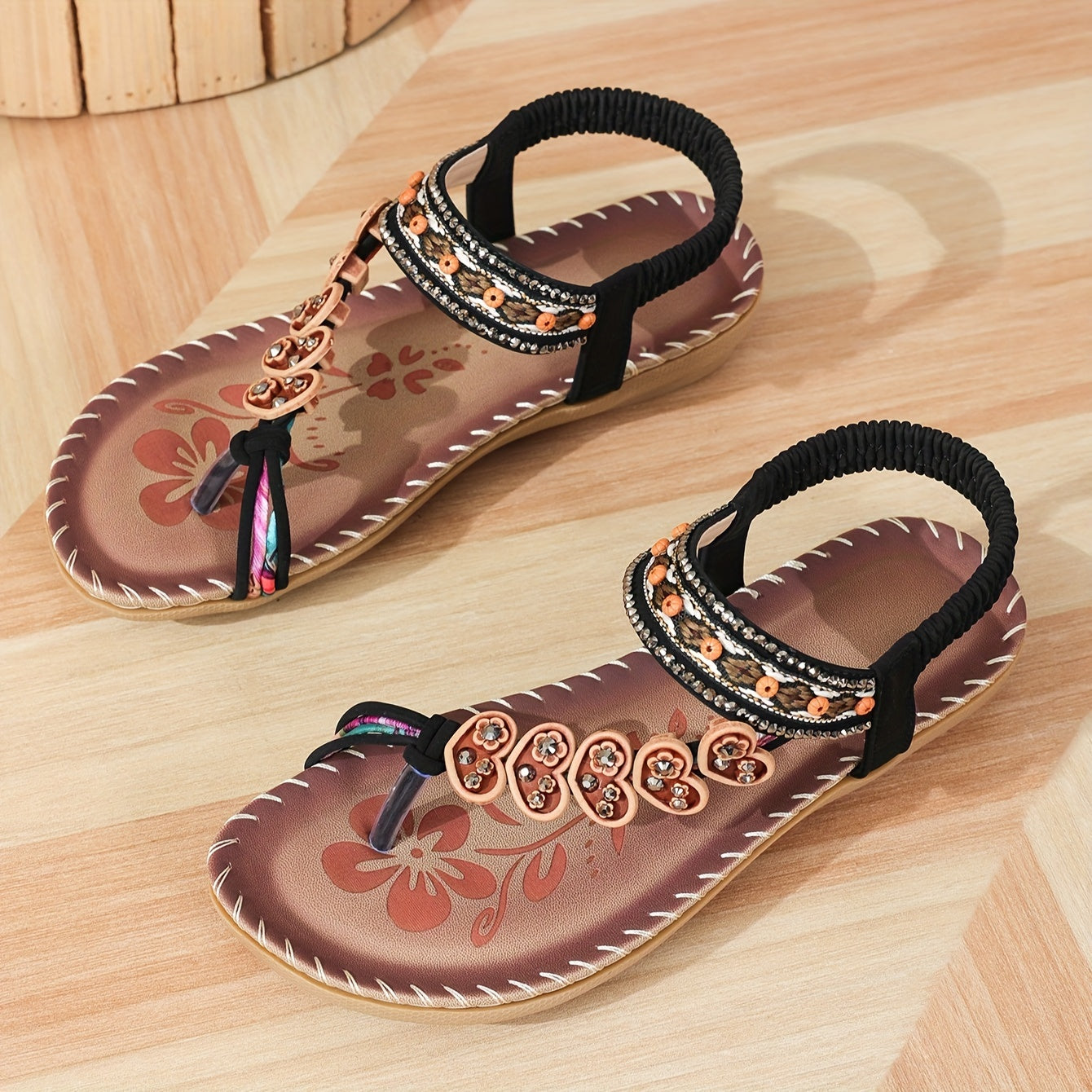 Comfortable Buckle Flat Sandals for Daily Use