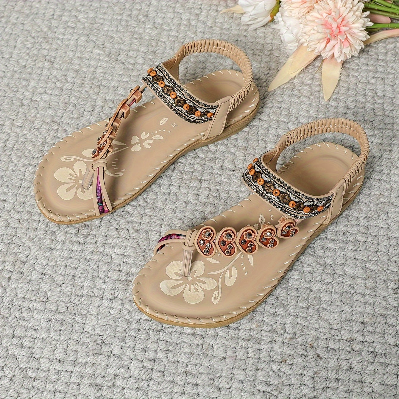 Comfortable Buckle Flat Sandals for Daily Use