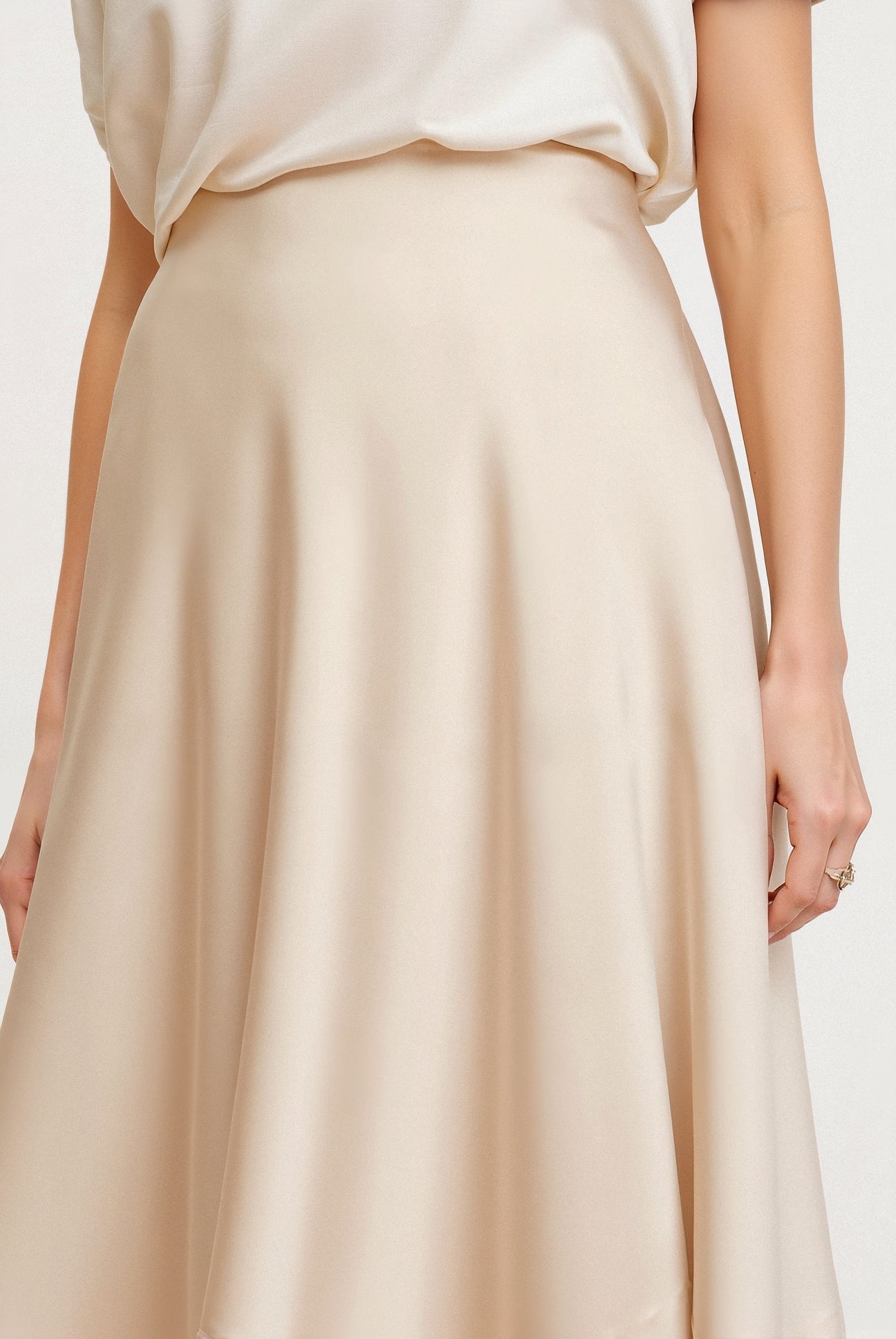 Elegant High Waist Long Skirt for Daily Wear