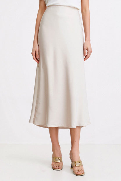Long Flowy High Waist Maxi Skirt - Nocini