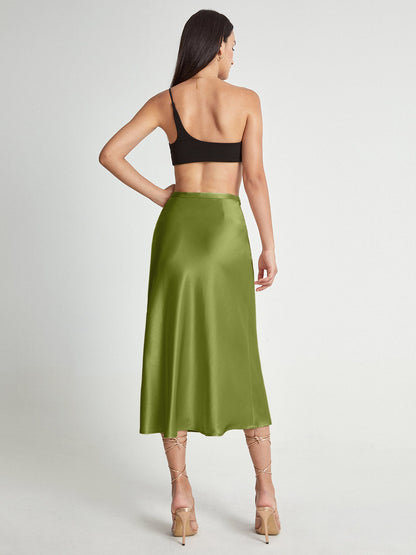 Elegant Mid Length High Waist Skirt