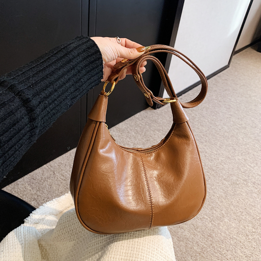 Stylish Zipper Tote Bag with Adjustable Shoulder Strap