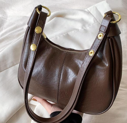 Stylish Zipper Tote Bag with Adjustable Shoulder Strap