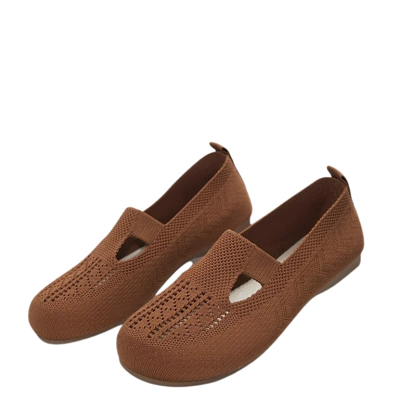 Comfortable Ladies Knit Flat Summer Sandals