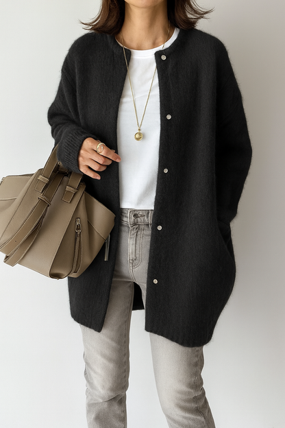 Stylish Oversized Knit Cardigan for Women
