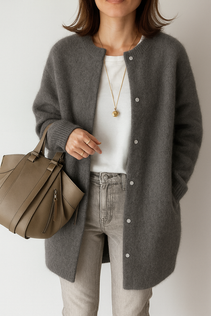 Stylish Oversized Knit Cardigan for Women