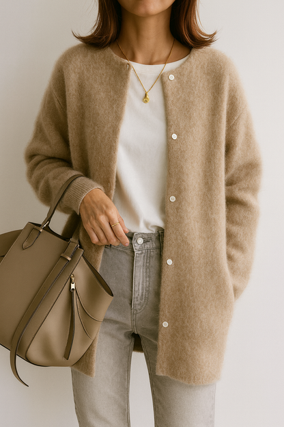 Stylish Oversized Knit Cardigan for Women