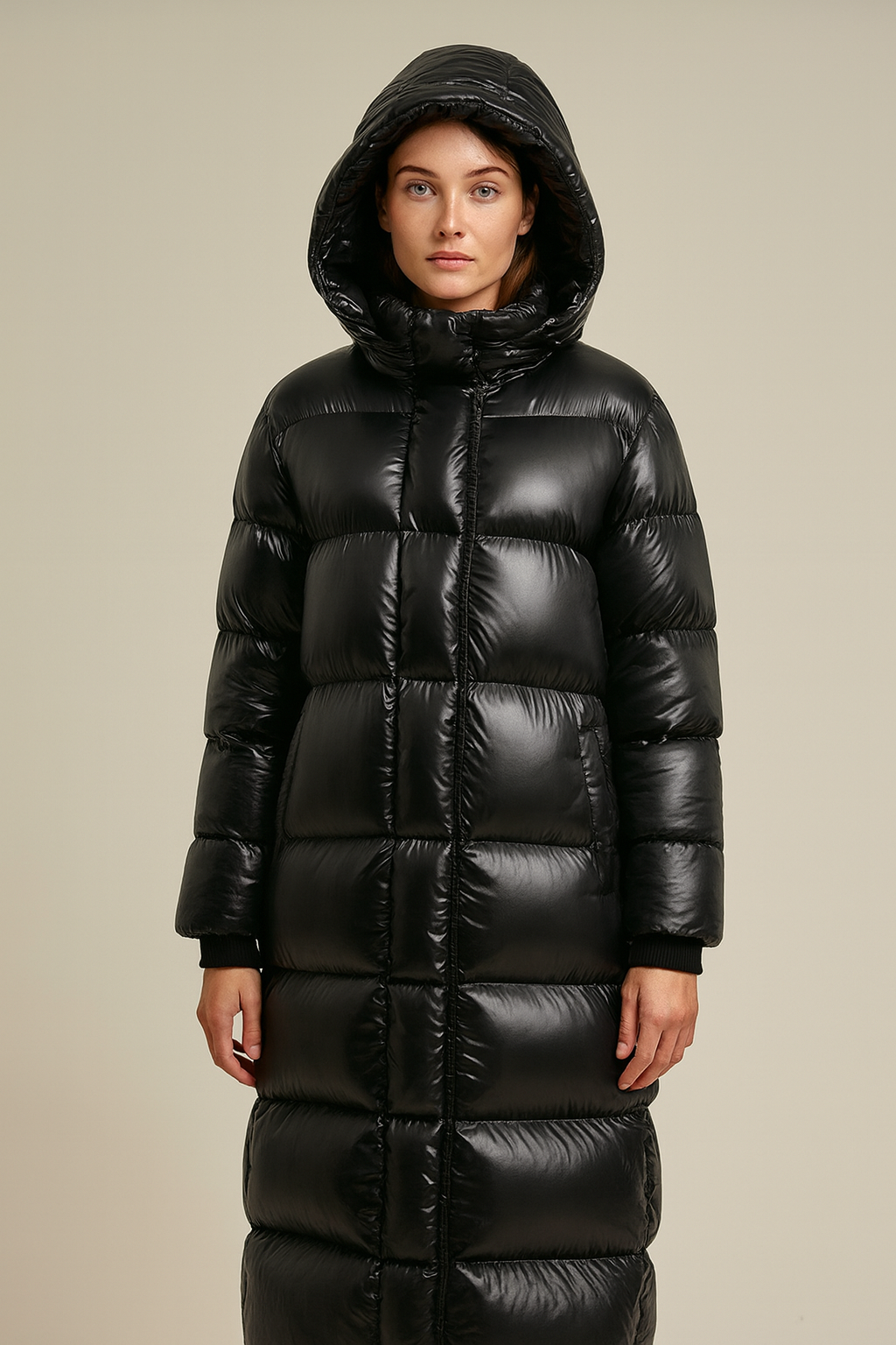 Warm Padded Down Jacket for Women - Hooded Coat - Nocini