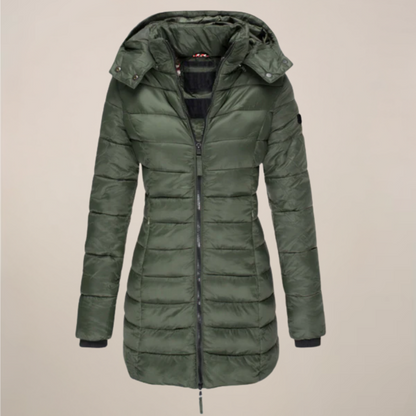 Warm Waterproof Women's Puffer Coat for Winter
