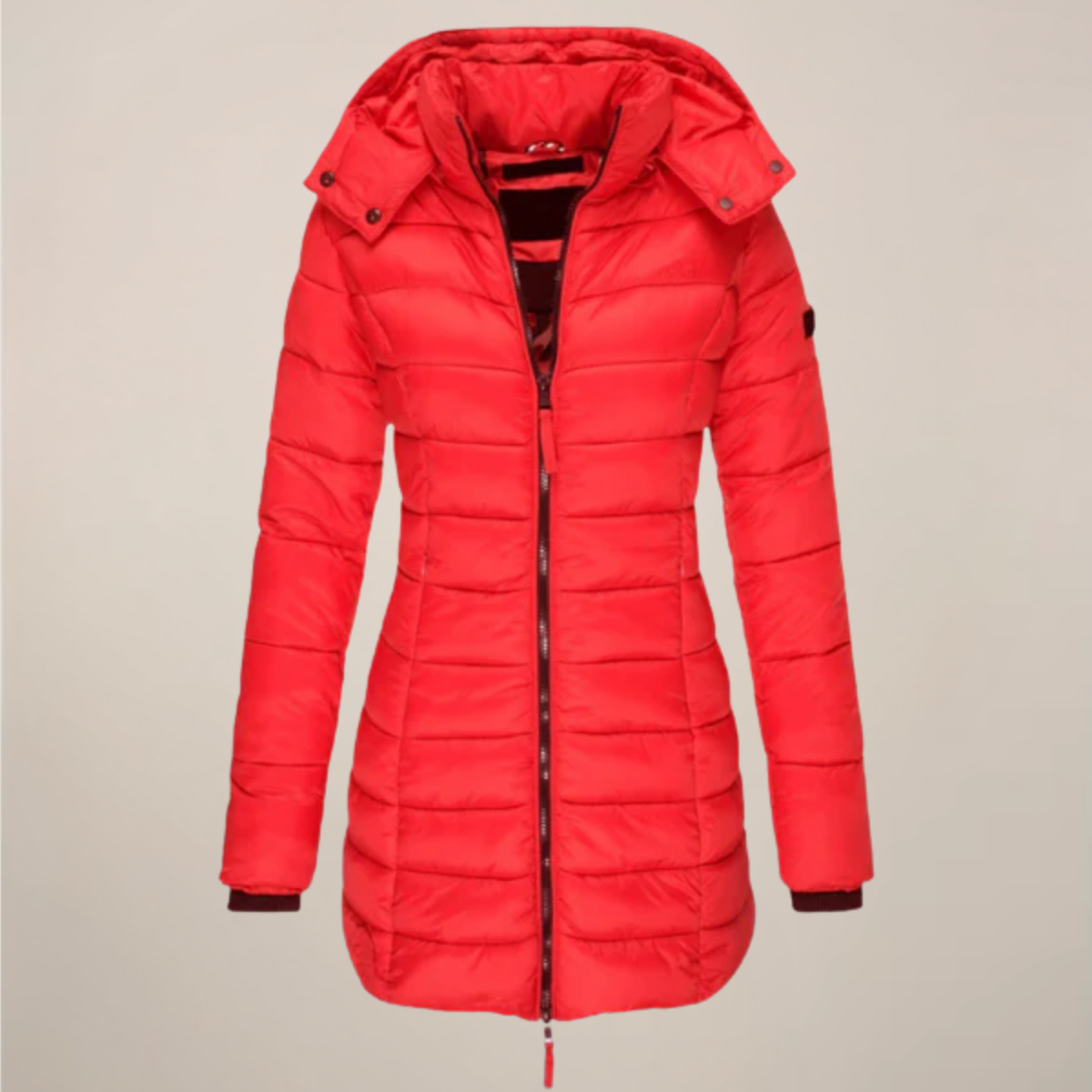 Warm Waterproof Women's Puffer Coat for Winter