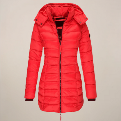 Warm Waterproof Women's Puffer Coat for Winter