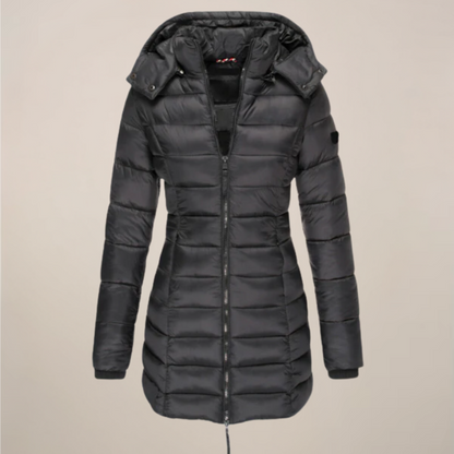 Warm Waterproof Women's Puffer Coat for Winter