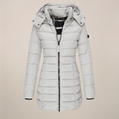 Warm Waterproof Women's Puffer Coat for Winter