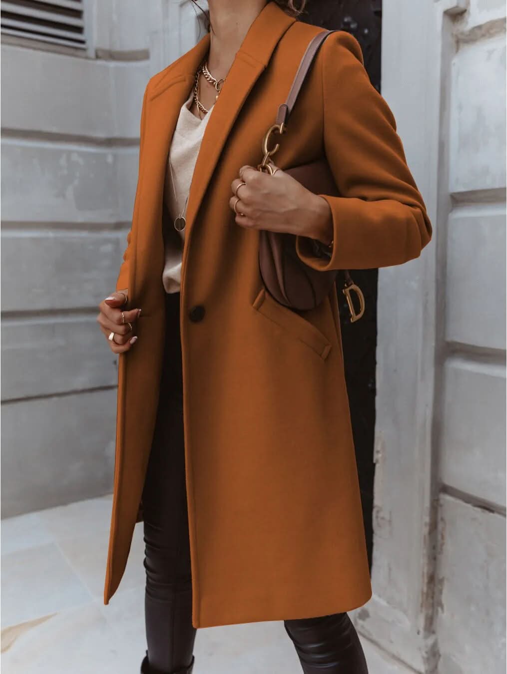 Elegant Ladies' Winter Trench Coat