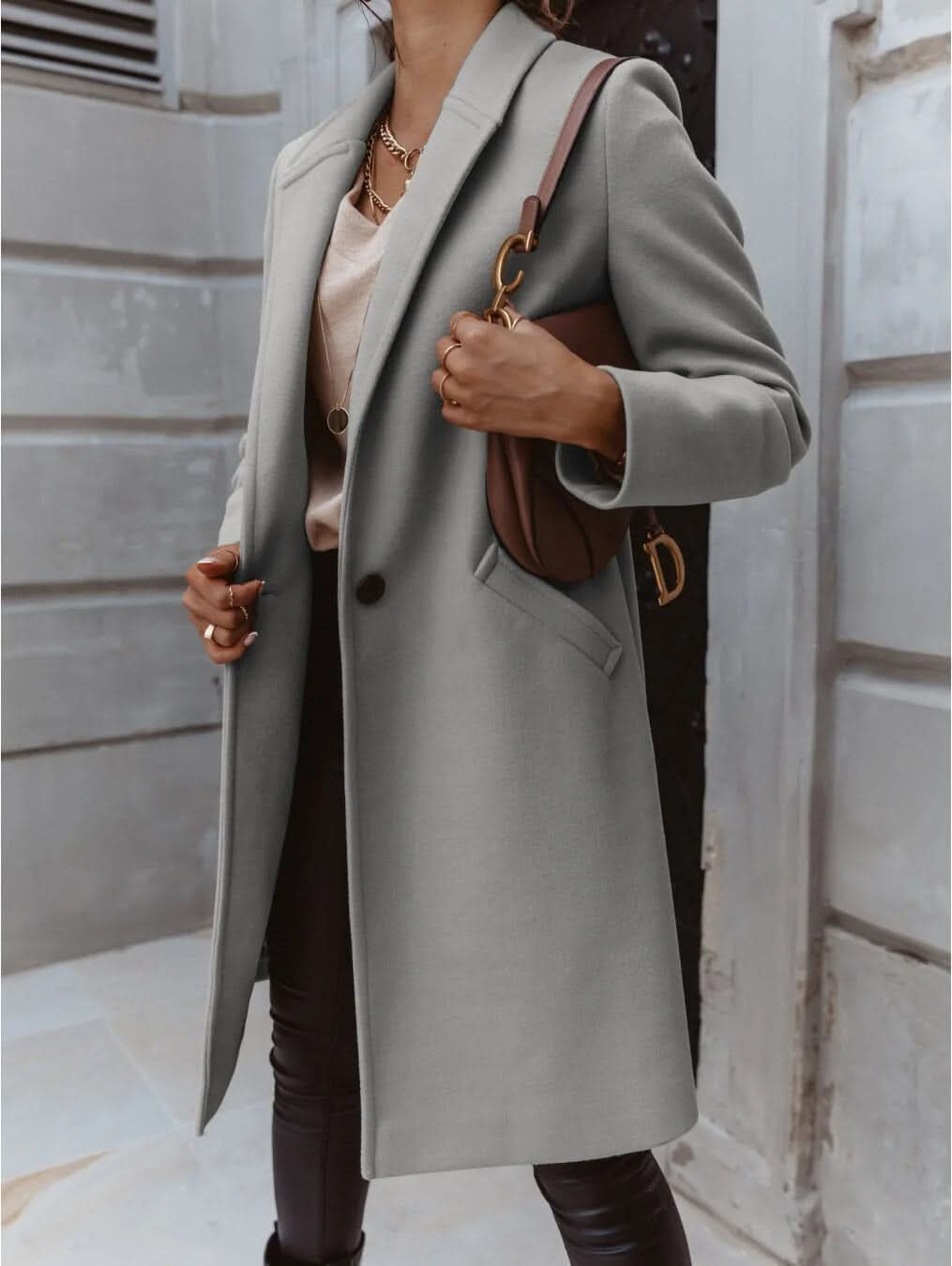 Elegant Ladies' Winter Trench Coat