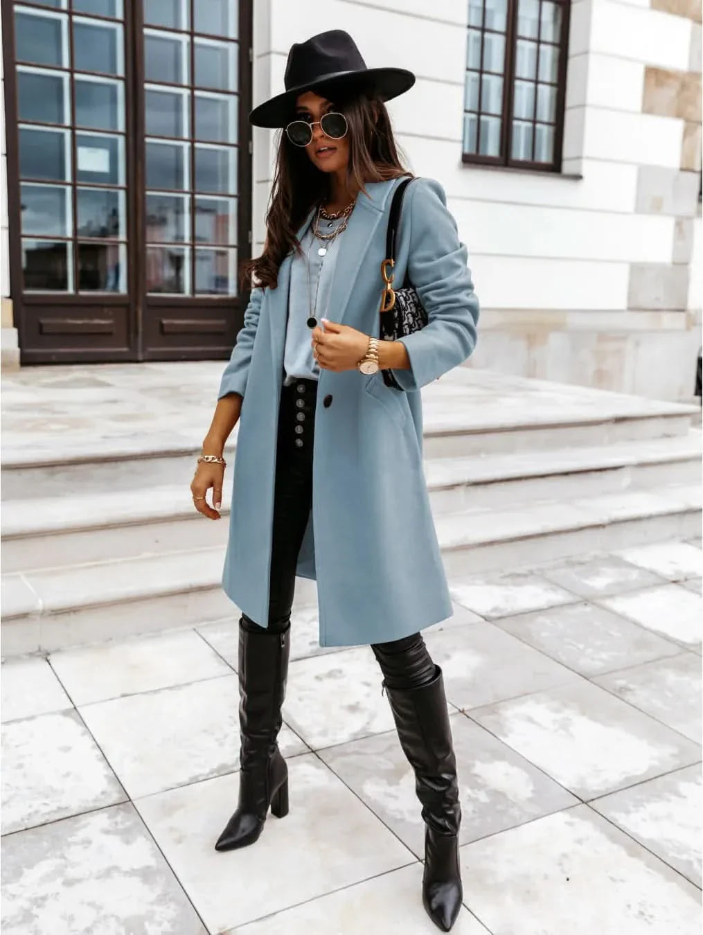 Elegant Ladies' Winter Trench Coat