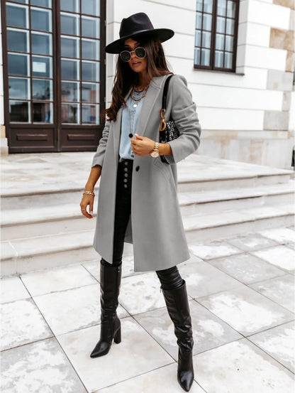 Elegant Ladies' Winter Trench Coat