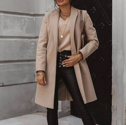 Elegant Ladies' Winter Trench Coat - Nocini