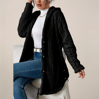 Cozy Cable Knit Hoodie for Cold Weather
