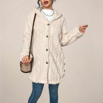 Cozy Cable Knit Hoodie for Cold Weather