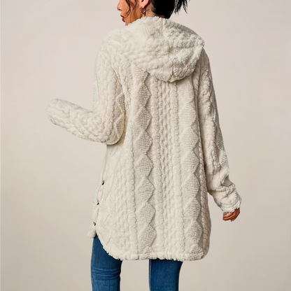 Cozy Cable Knit Hoodie for Cold Weather