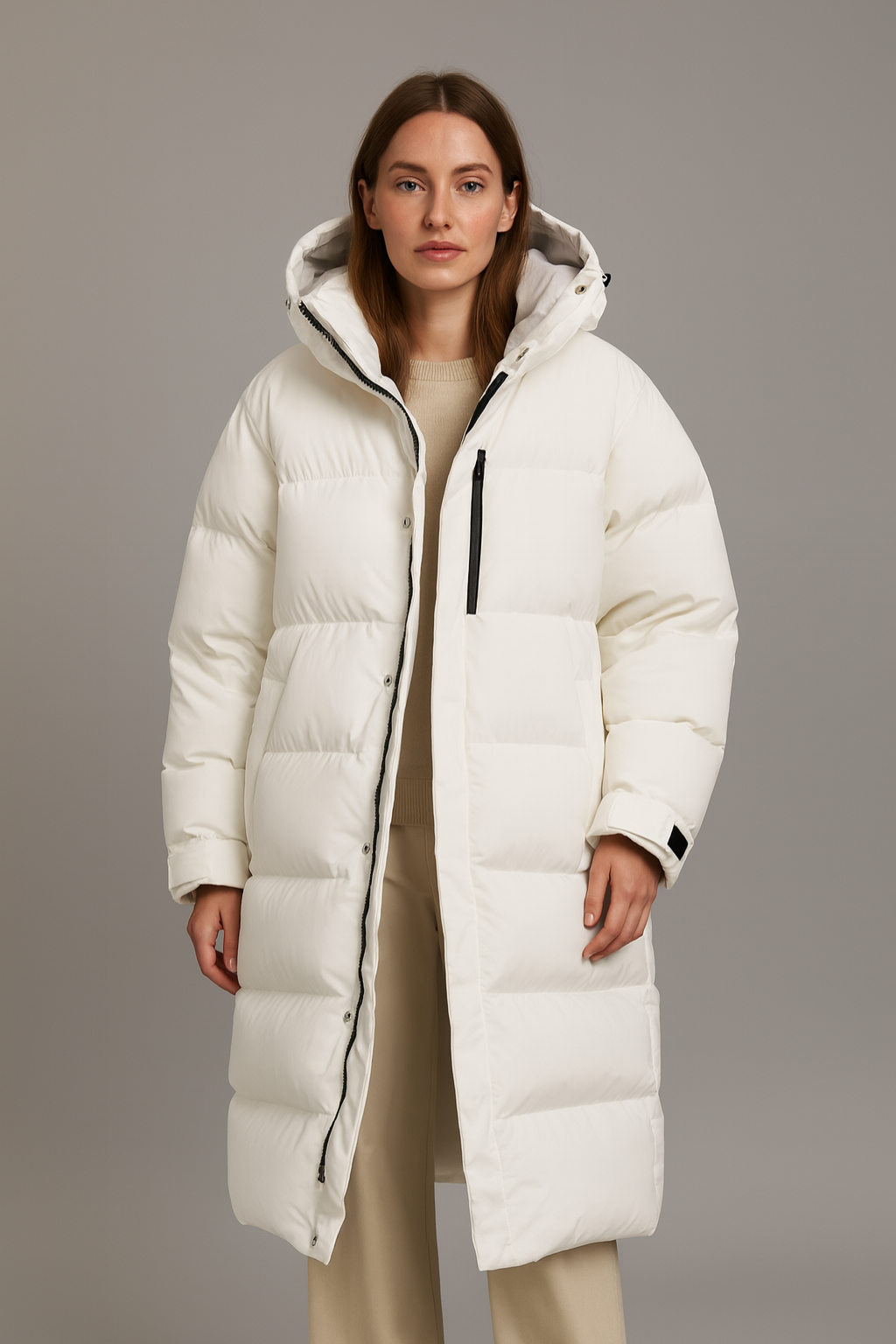 Warm Women's Down Parka Jacket for Winter - Nocini