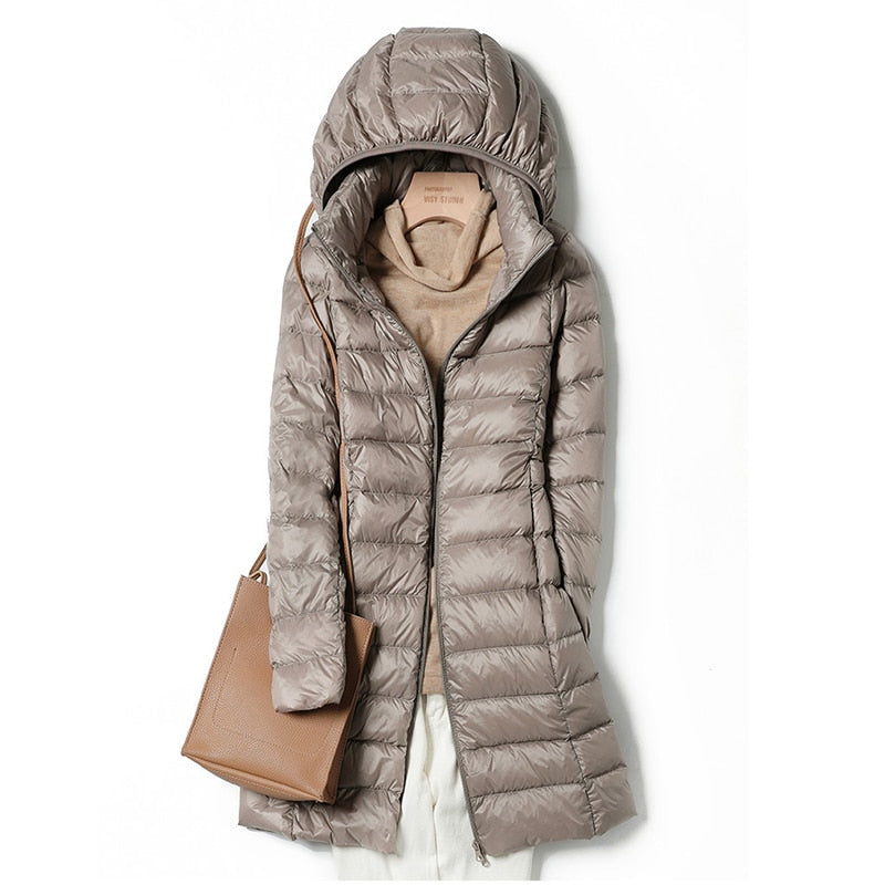Warm Women's Quilted Puffer Parka Jacket