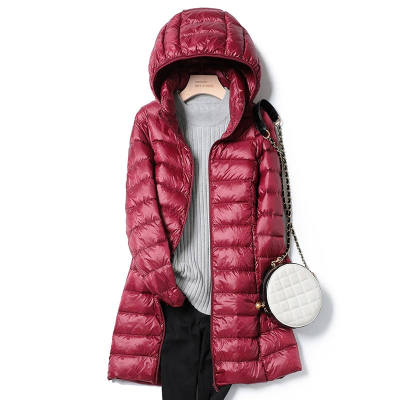 Warm Women's Quilted Puffer Parka Jacket