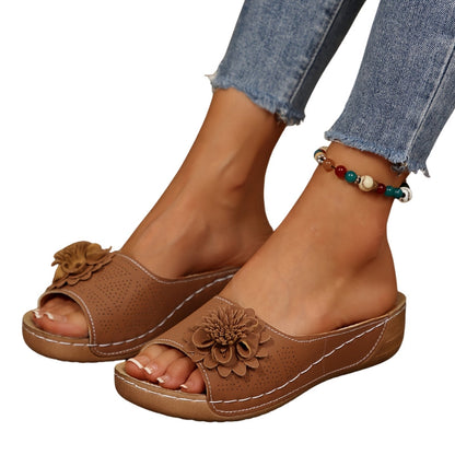 Chic Heel Summer Women's Wedge Sandals