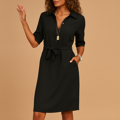 Ladies' Casual Button Front Dress - Nocini