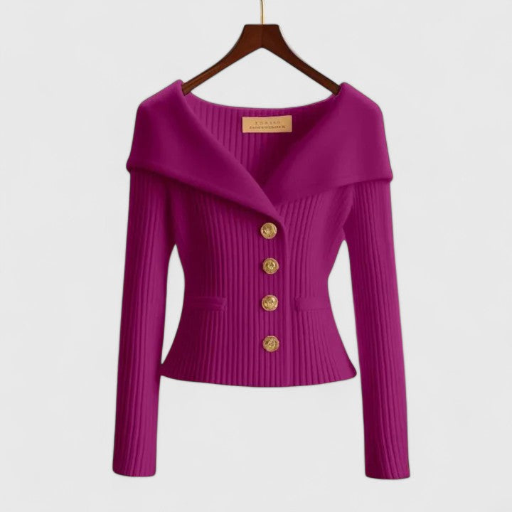 Feminine Cold Shoulder Knit Sweater for Women