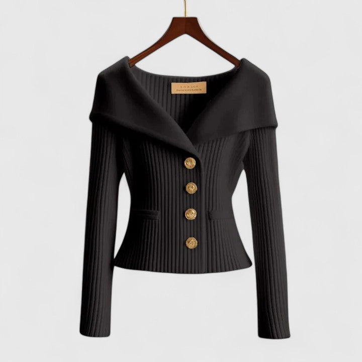 Feminine Cold Shoulder Knit Sweater for Women