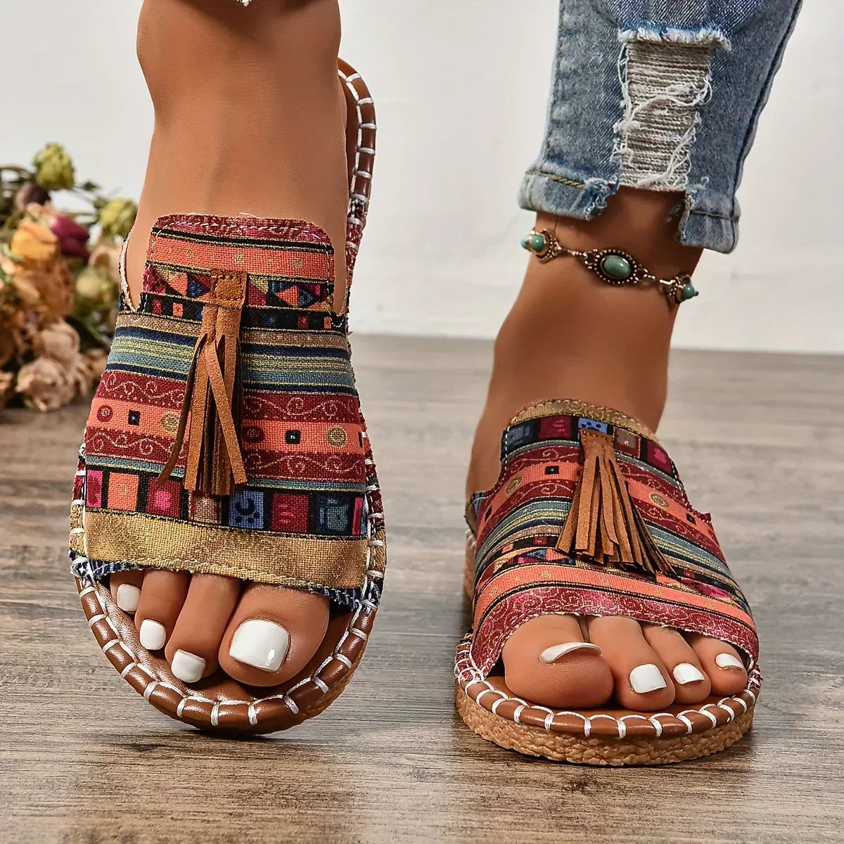 Comfortable Summer Toe Loop Sandals for Women - Nocini