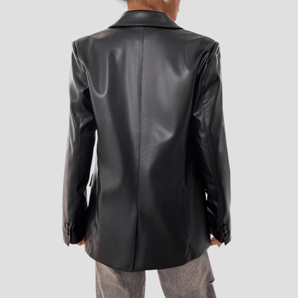 Classic Ladies' Formal Black Coat Jacket