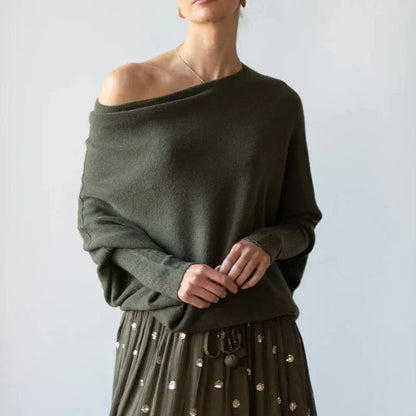 Fashionable Loose Fit Crew Neck Sweater
