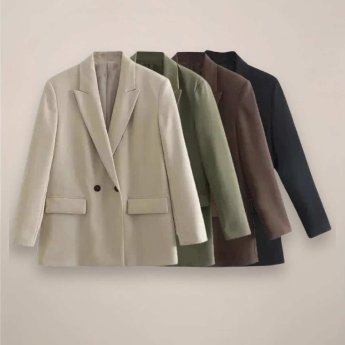 Stylish Large Fit Pea Coat Jacket - Nocini