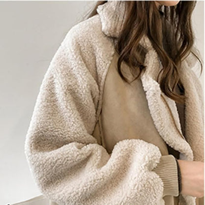 Luxury Suede Zip Up Women's Jacket