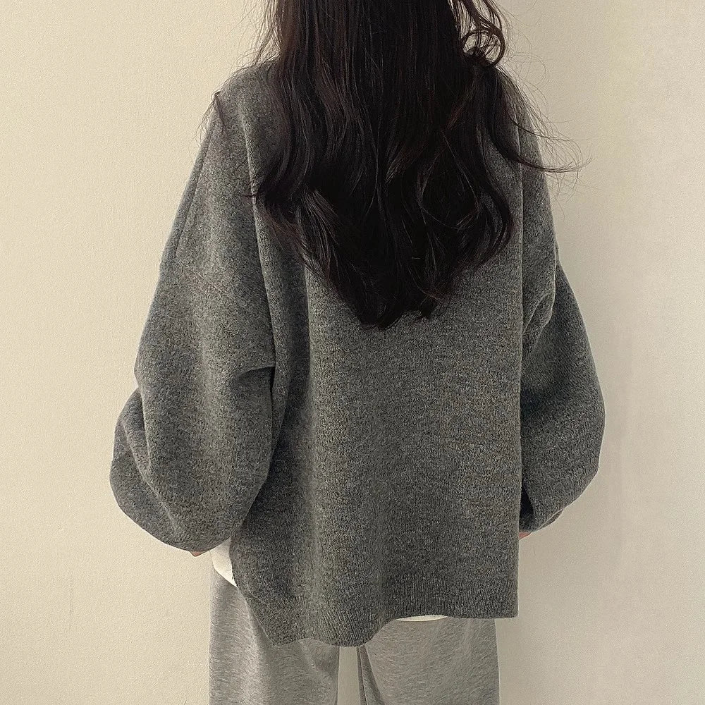 Soft Women's Large Knit Pullover Sweater
