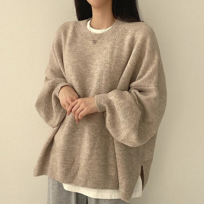 Soft Women's Large Knit Pullover Sweater