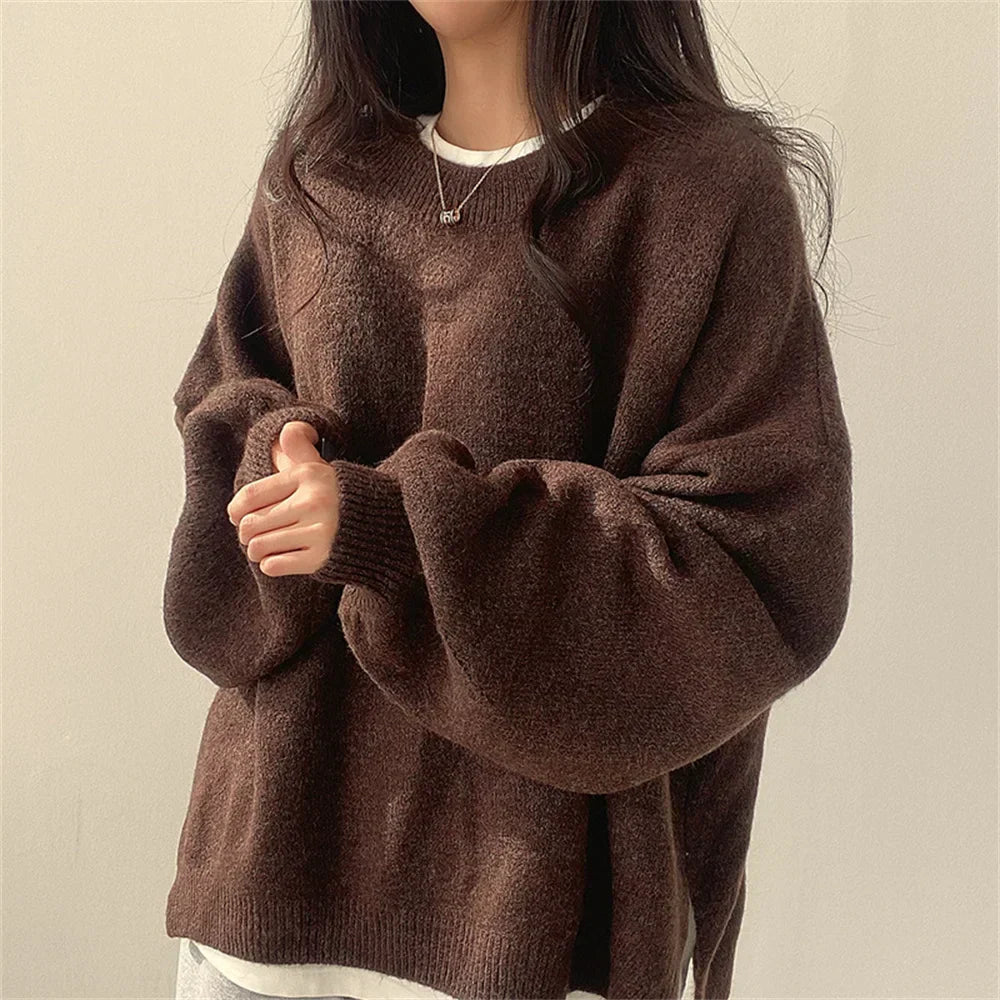 Soft Women's Large Knit Pullover Sweater