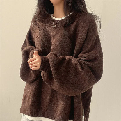 Soft Women's Large Knit Pullover Sweater