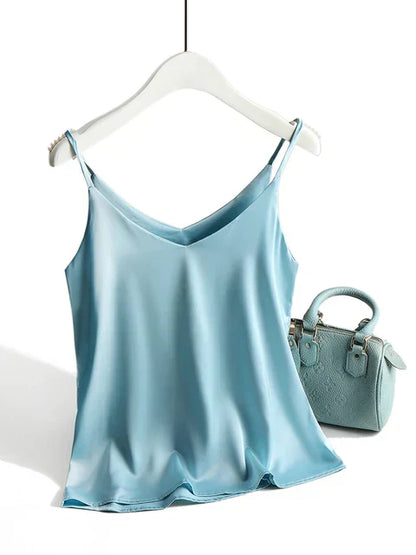 Sexy Silk Blouse for Women Nightwear