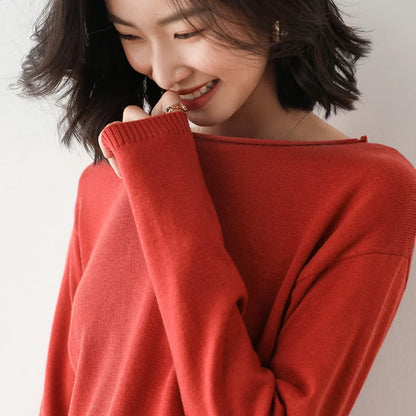 Classic Ladies Cozy Crew Neck Sweater