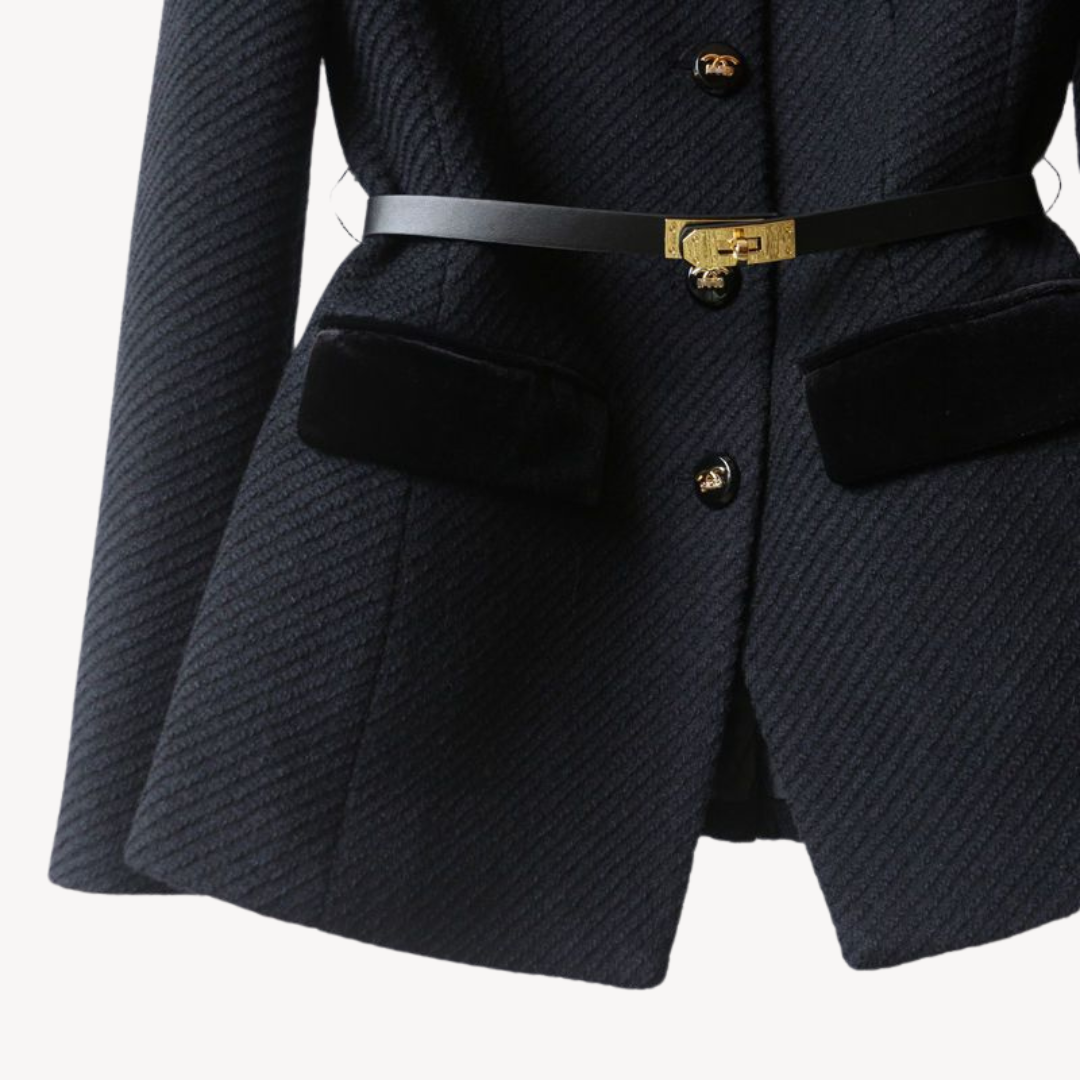 Luxurious Ladies' Jacket with Metallic Details