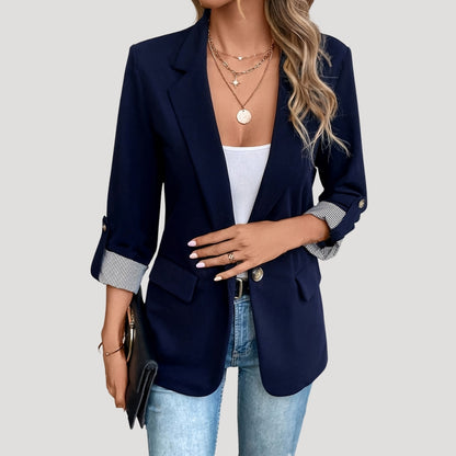 Timeless Ladies Jacket with Cuffed Sleeves - Nocini