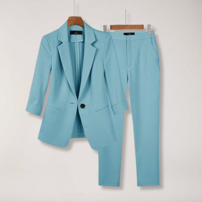Elegant Ladies Business Suit Jacket and Pants Set - Nocini