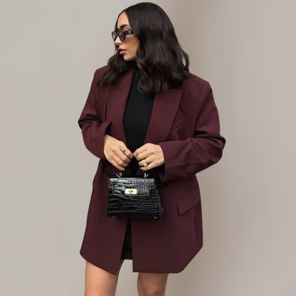Stylish Red Jacket for Office Wear