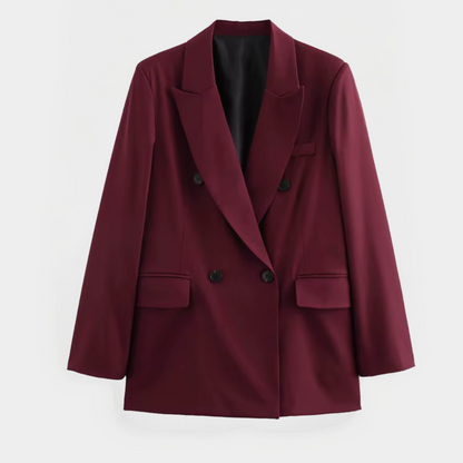 Stylish Red Jacket for Office Wear - Nocini