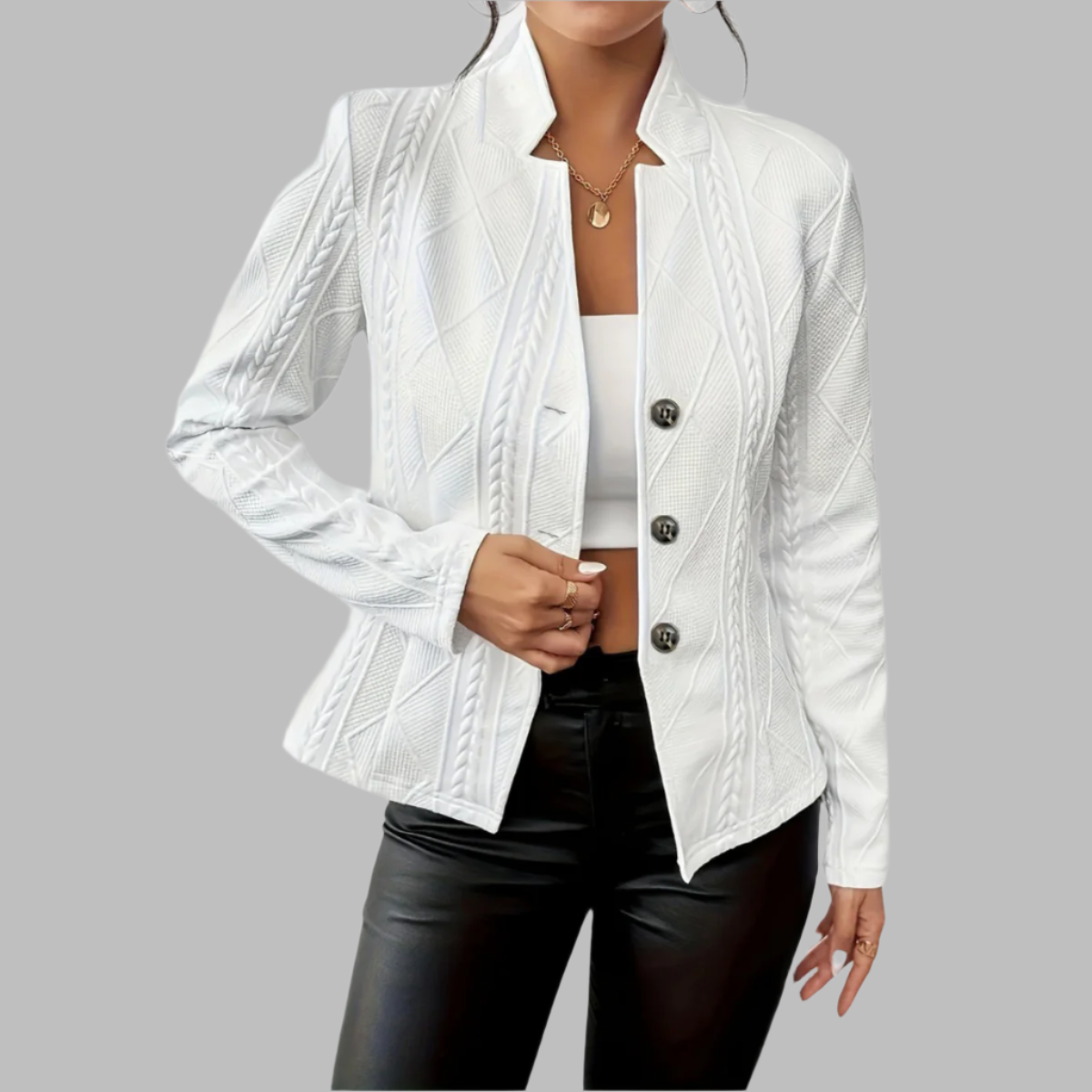 Stylish Patterned Jacket for Women - Nocini