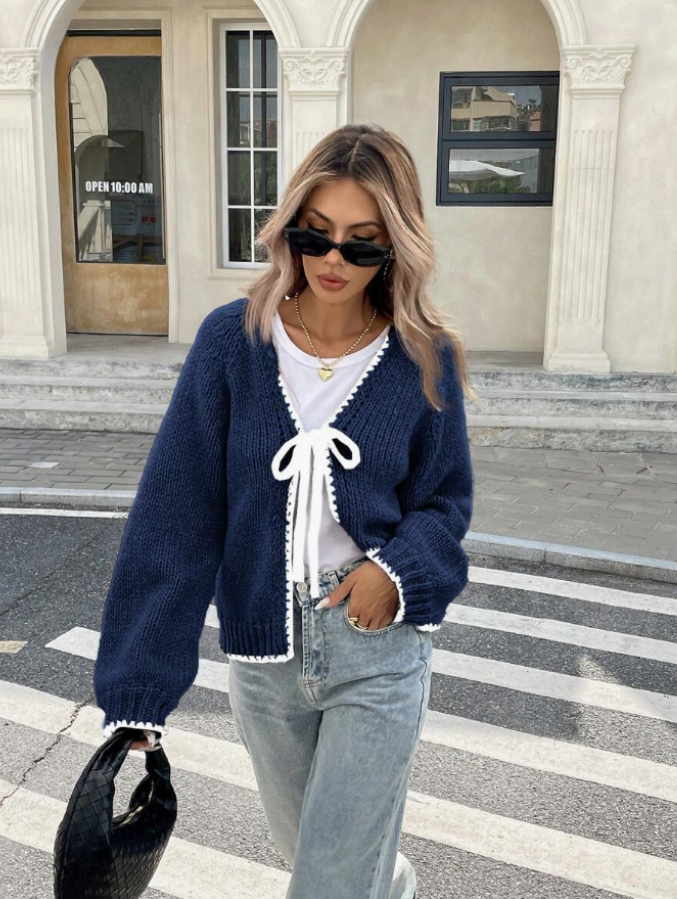Comfy Short Knit Cardigan for Daily Wear